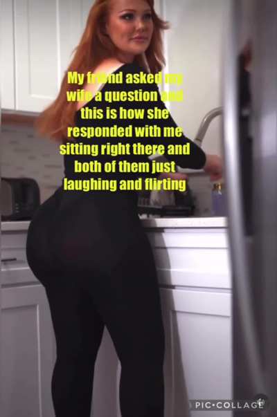 My wife was getting friendly with my friend right in front of my face🍑<wbr>🍆💦
