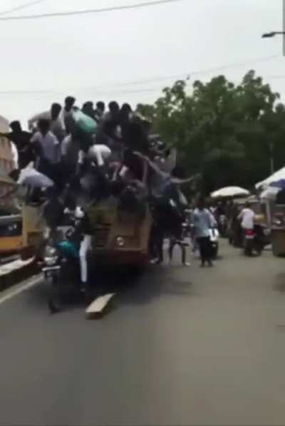 Idiots on a truck