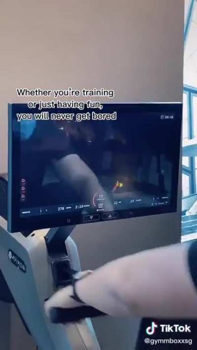 This rowing machine that integrates with video games