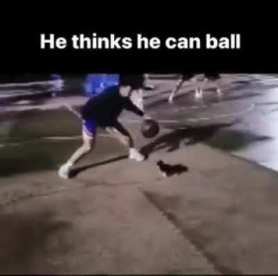His ass is not ballin