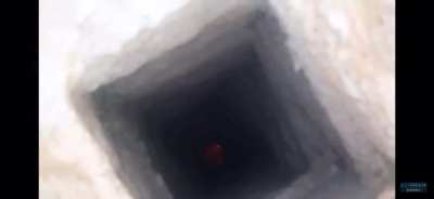 Throwing a molotov down a hole...