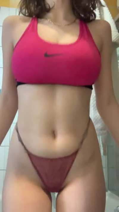 Just getting ready for shower after my dance class😈[OC]