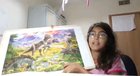 Showing off jigsaw puzzle