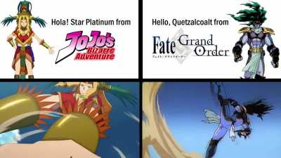Just Aztec theme characters flexing their power