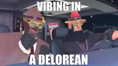 Vibing in a delorean (original by STBLACKST)