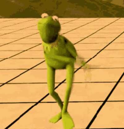 Estamos de luto por causa do Kermit 😞👍