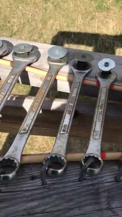 Chimes made out of old tools