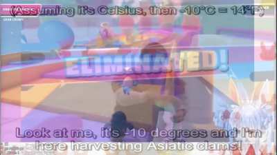 Pekora finally wins in Fall Guys but it's motivational