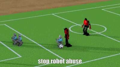The virtual RoboCup this year really brings out the worst in robots