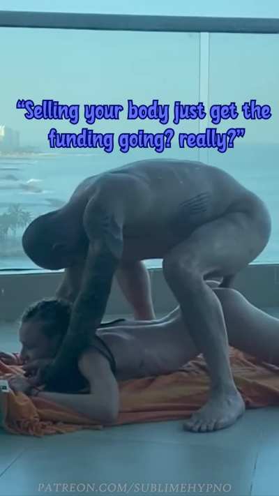 getting pounded on the floor by a rich man's cock. get's your clitty tingling, doesn't it? ;)