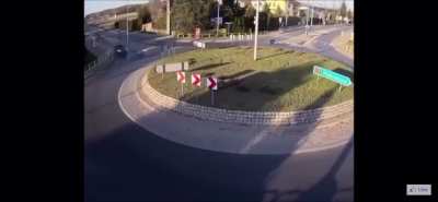 How to go through a roundabout.