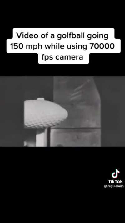 Golfball in slow mo is pretty sweet!