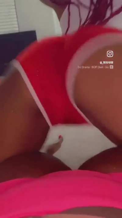 On her friend 