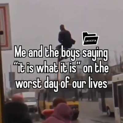[ it is what it is ] Facing it alone is the point no one cares!