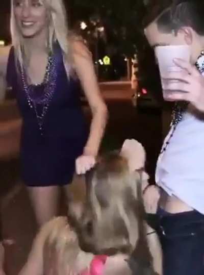 BJ in the street