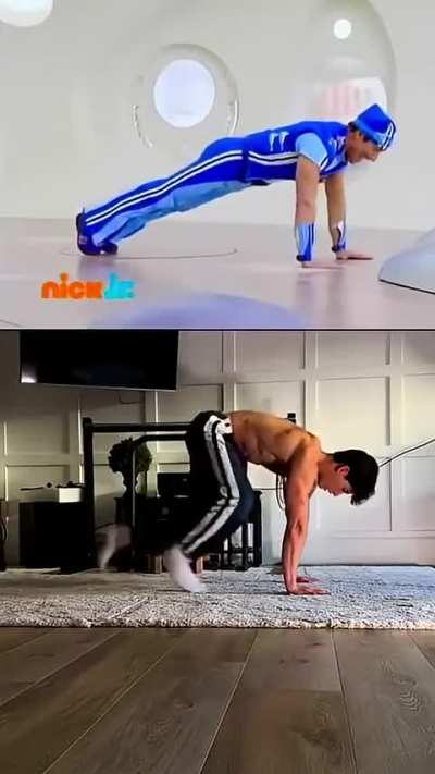 LazyTown push-ups