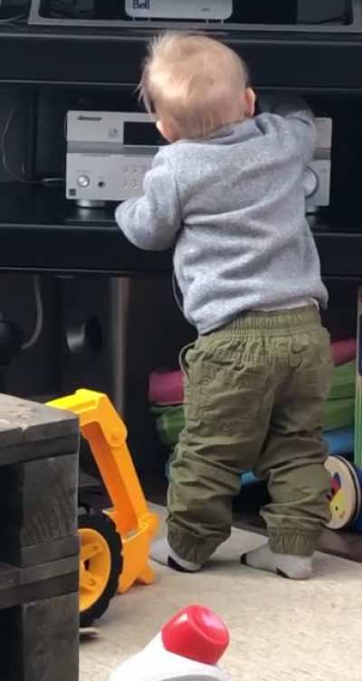 My nephew thought he wanted to hear music 😂😂