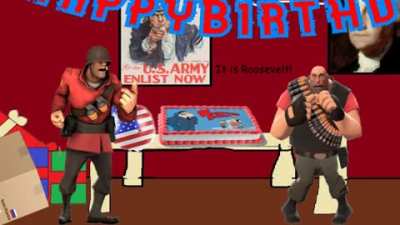 Soldier's birthday