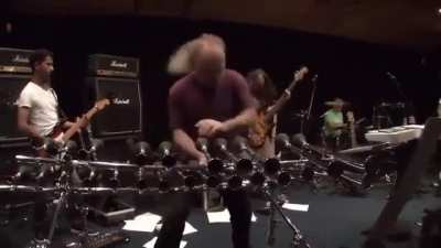 An awesome solo in a rock band
