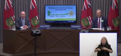 Dr. Roussin has a hard time keeping it together after Pallister’s “yep”.