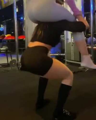 Buddy-weight squats
