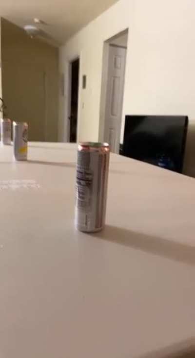 How to crush a can with one hand