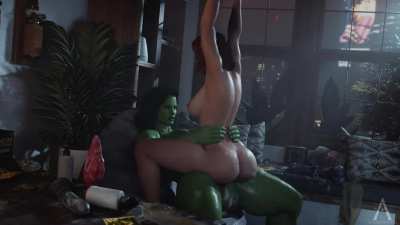 Black widow & Futa She Hulk (Amazonium) [Marvel]