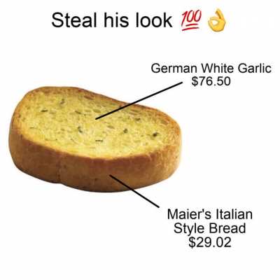 Steal His Look: Garlic Bread