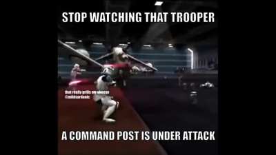 A command post is under attack.