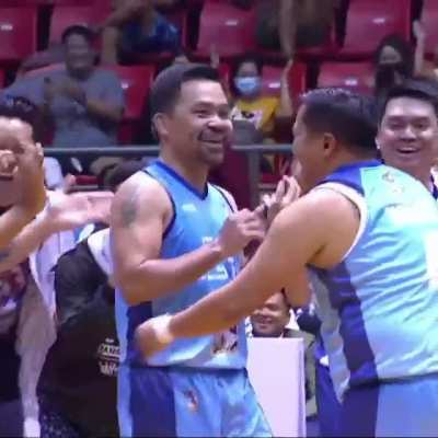 Manny Pacquiao doing the unexpected at MPBL.