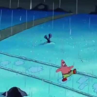 Subaru in the rain