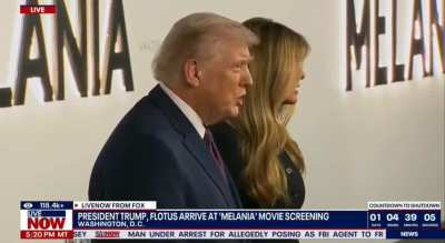 To not talk about politics at your wife's movie premiere