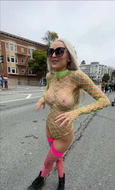 My slutty outfit in public