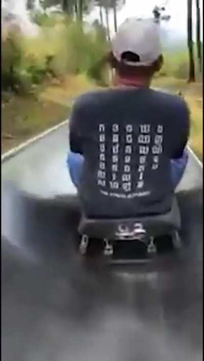 He did brake but f*** his friend