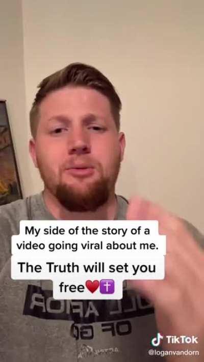 Y'all remember that video of that grown ass man harassing those young women on the beach from earlier today? Well he made a video: