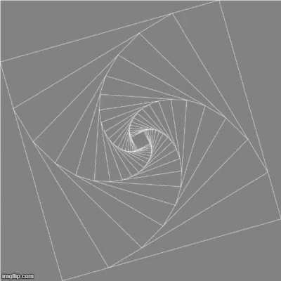 I made this very simple square spiral thing