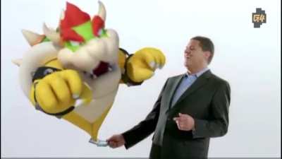 Reggie meet’s bowser