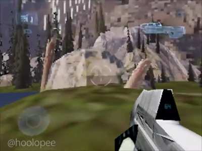 Halo Infinite in Mario 64 style (credits to @hoolopee)
