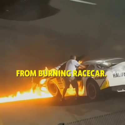 This dad saving his son from a burning car