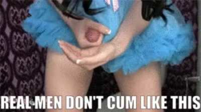 It's the only way you cum isnt it sissy?