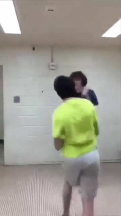 Mclovin gets the shit slapped out of him by carrot top