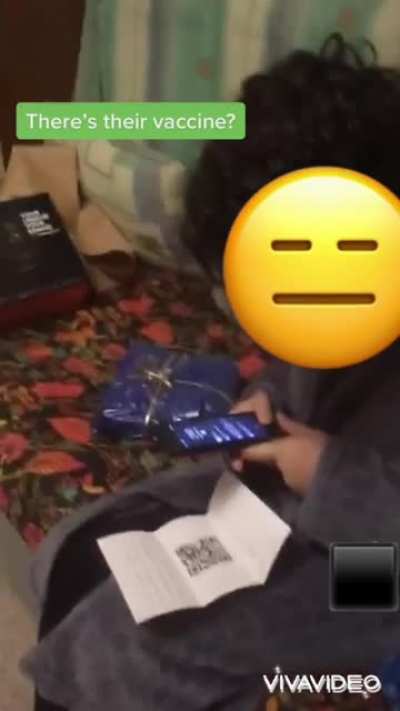 I put a qr code on my sister’s present letter