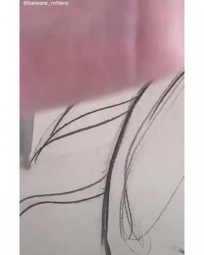I love watching people draw