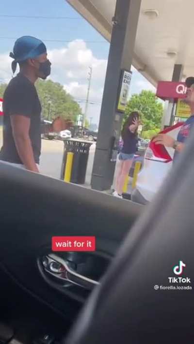 Get back! Get the fuck back in your car!