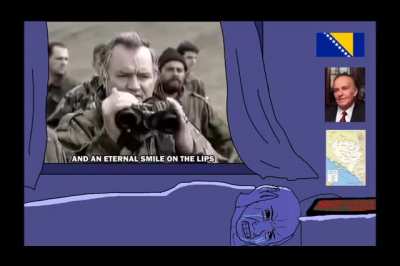 Crying Bosnian