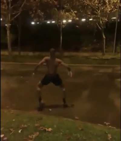Surreal walking skills. It might be silly, but I’ve never seen a person walk like this before. Pretty impressive!