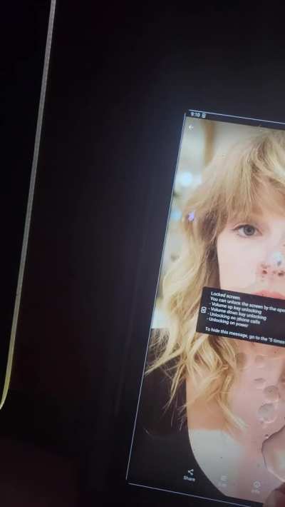 Covering Taylor's face