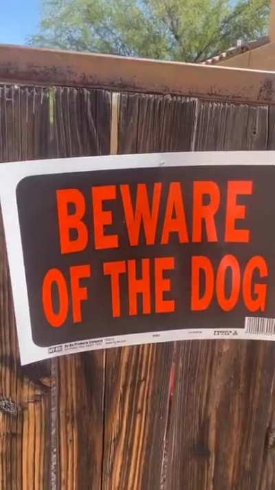 To threaten a burglar
