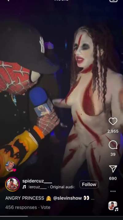 Blue costume