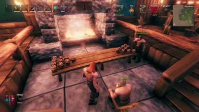 Some Viking beer pong with the boys